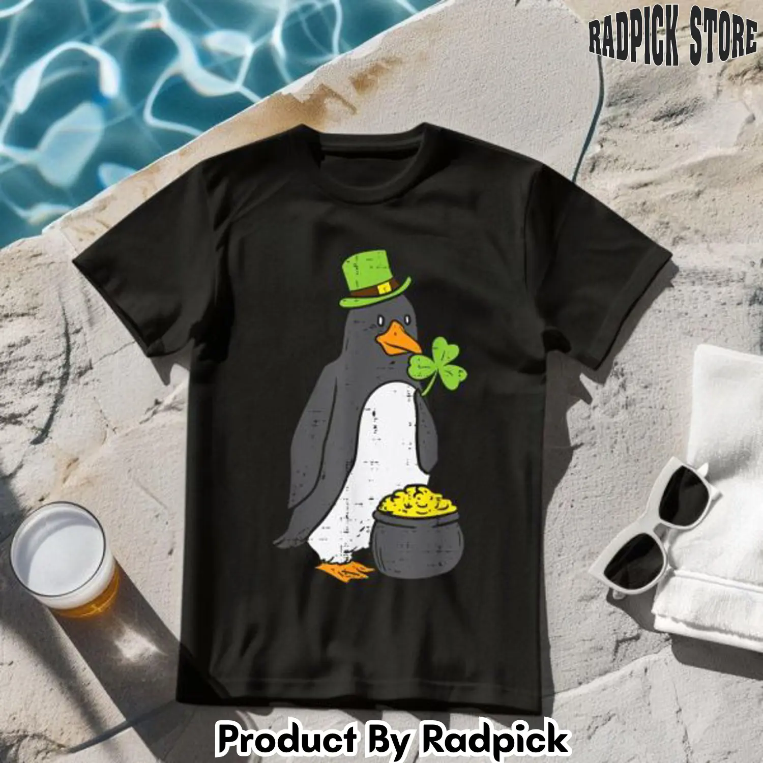 Irish penguin st patricks day saint tshirt rp2623372